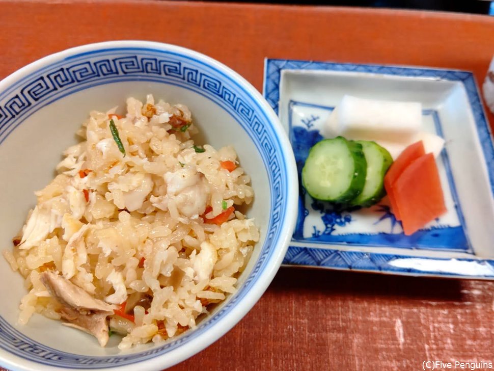 鯛のご飯は残ったのを持ち帰りにする配慮もなかった