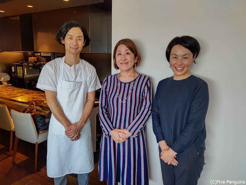 シェフと奥様と一緒に