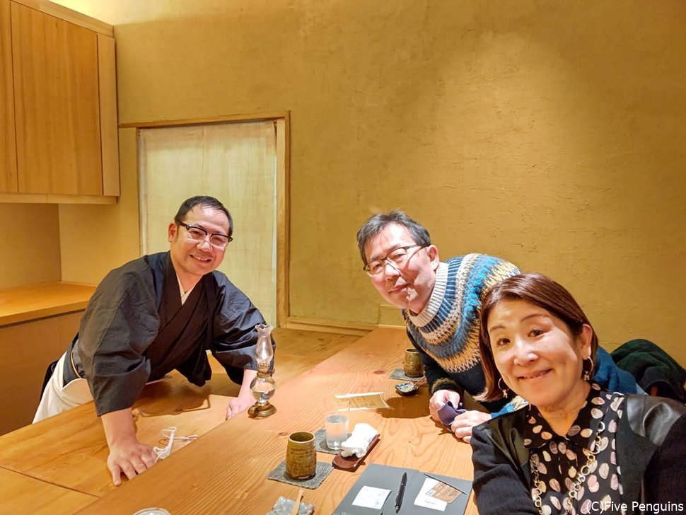 料理の写真は不可だが記念写真はウエルカムだった!