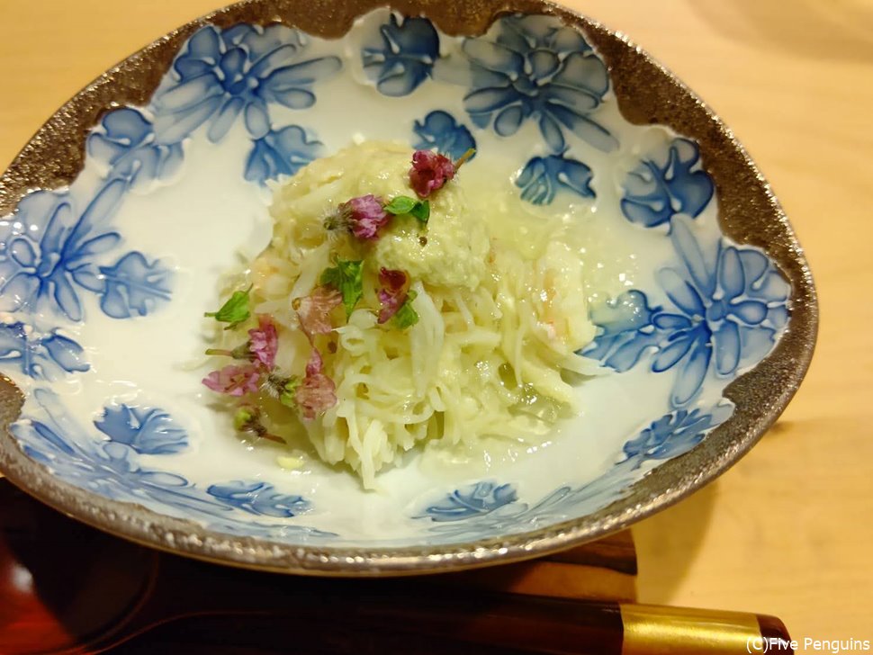 魚津産ズワイガニの和え物