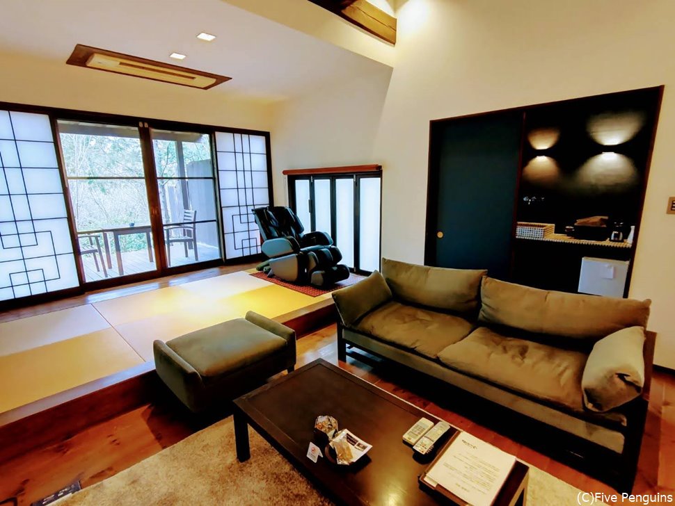「ひめしゃら」のお部屋は68㎡ほどの広さ