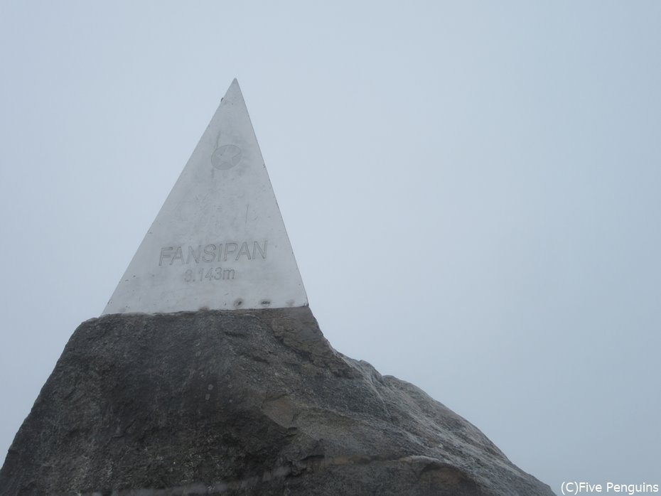 ファンシーパン山山頂（3,143m）！真っ白です！笑