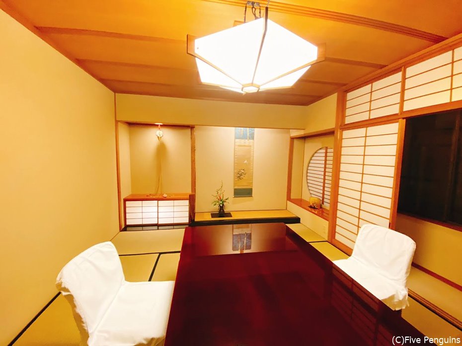 人数次第で個室も5部屋ある