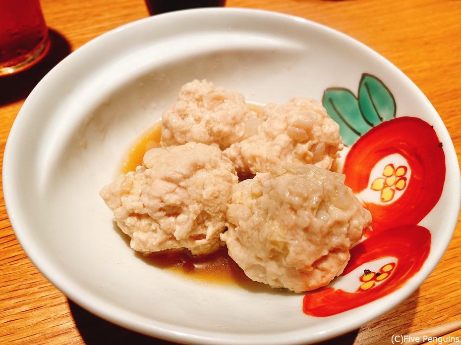 一番お気に入りのつくね。何個でも食べられる…