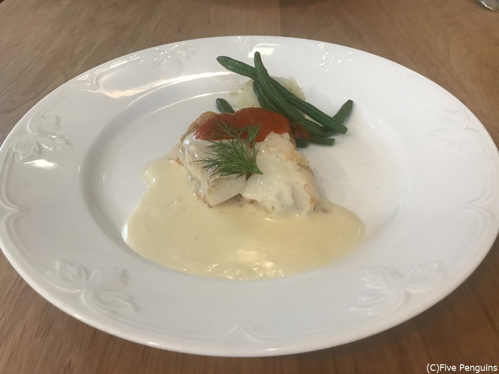 ノルウェーヒラメのムニエル