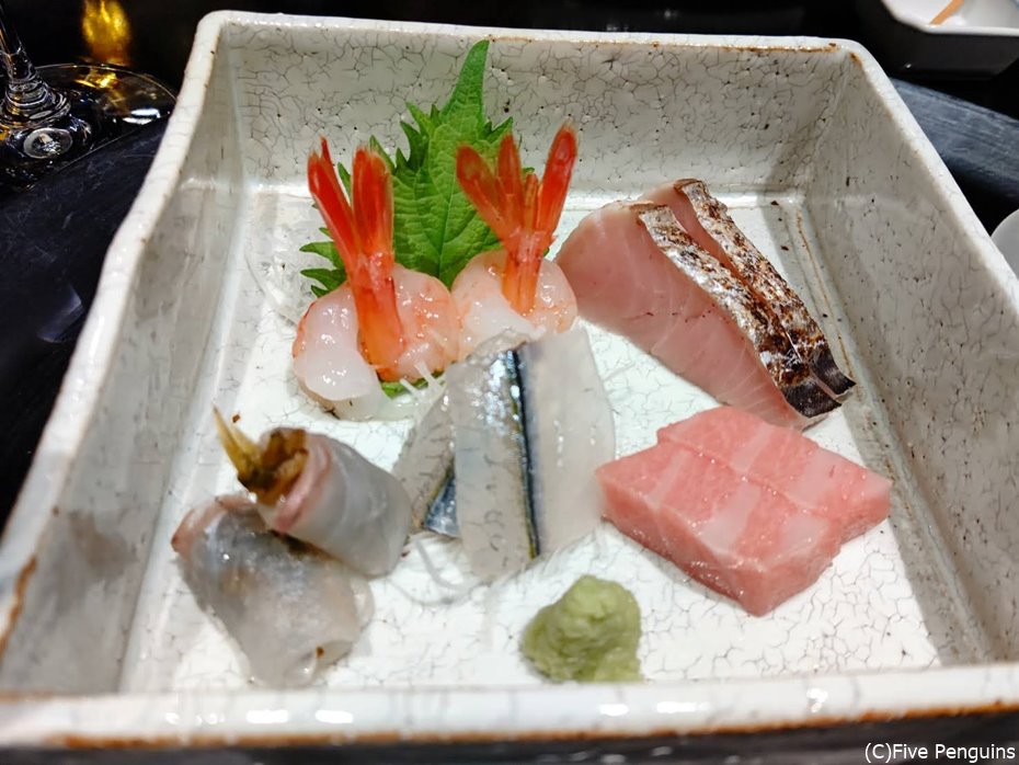 向付の造りは当然どれもが新鮮