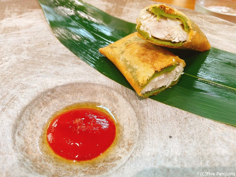 鮎は春巻きに!何個でも食べられそう!
