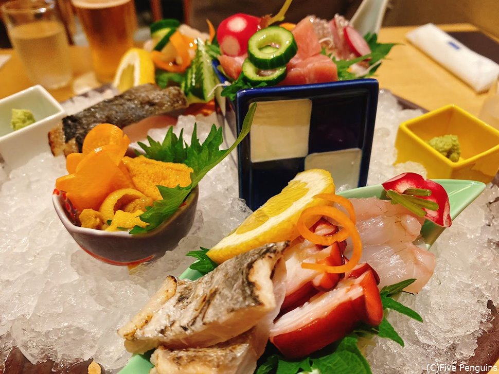 旬のお造り盛り合わせ2200円