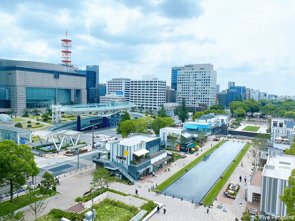 ホテルから見える風景