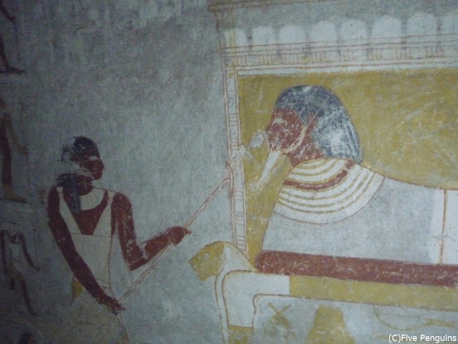 タハルカ王妃の玄室の壁画「王妃復活」＜スーダン＞