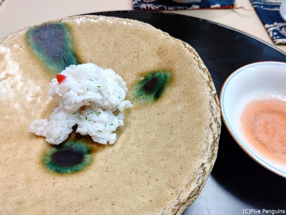 鱧と思ったら穴子の湯引き