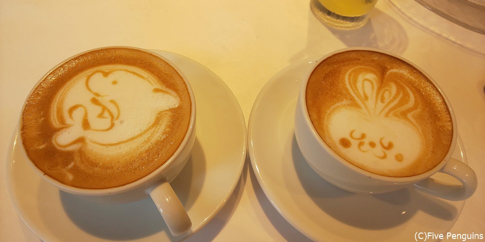 こんなに可愛いカプチーノ!女子受けするはずです。