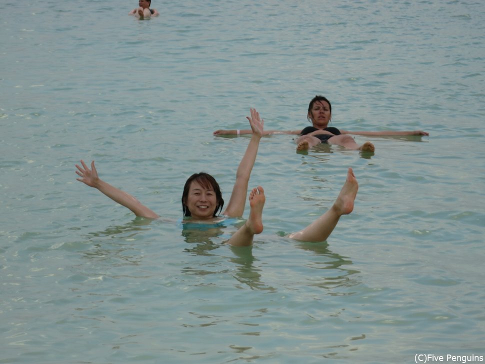 憧れのプカプカ♪死海浮遊体験！