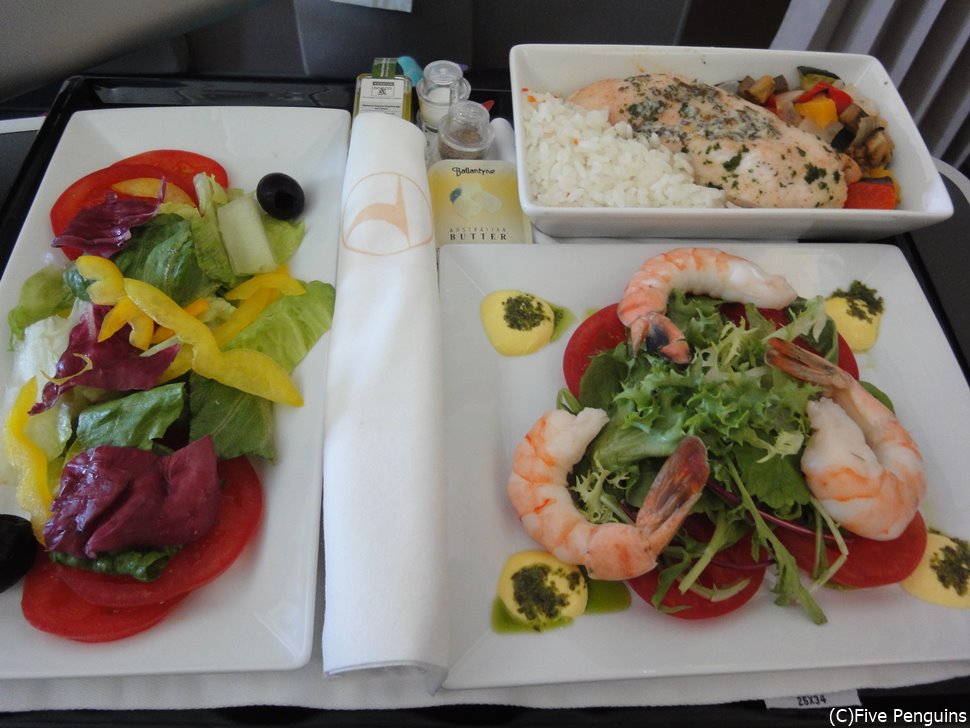 ターキッシュエアラインズは機内食が美味しいと評判です。