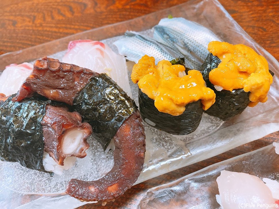 タコ…でかい…!!歯ごたえが凄くてちょっと顎が疲れます(笑)